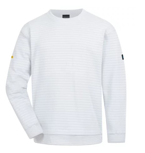 HB-ESD-Produktschutz-Sweatshirt, 300 g/m², weiss