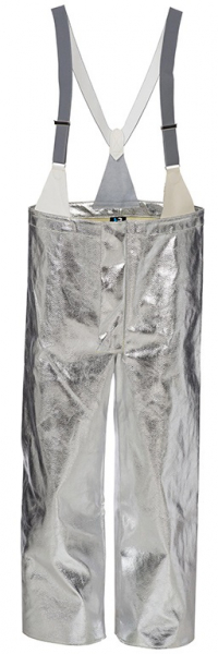 HB-Schweißer-Schutz, Flammen-/Schweißerschutz-Hitzeschutzhose, Schweißerhose, 460 g/m², silber