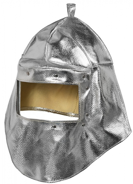 HB-Schweißer-Schutz, Flammen-/Schweißerschutz-Kopfschutzhaube, 460 g/m², silber