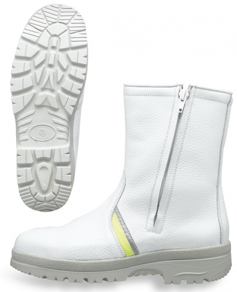 HB-Fotwear, Kälteschutz, Tempex-S2-Sicherheits-Isolierstiefel, Winter-Kälte-Stiefel, weiß/gelb