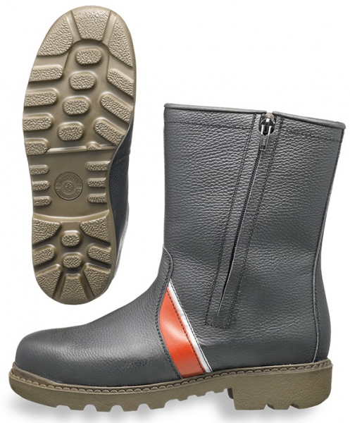 HB-Footwear, Kälteschutz, Tempex-S2-Sicherheits-Isolierstiefel, Winter-Kälte-Stiefel, schwarz/rot
