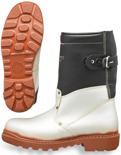 HB-Footwear, Flammen-/Schweißerschutz-Giessereistiefel, weiß/grau
