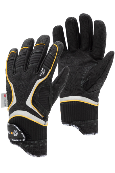HB-Kälteschutz-Handschuh Leather Pro, THERMO ACCESSOIRES, schwarz