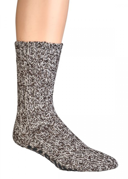 WOWERAT-Antirutsch Norwegersocken, `STOPP`, 3er-Teilung, 2-er Pkg., grau