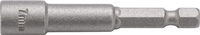 NW-Tecwerk Steckschlüsseleinsatz mit 6-Kant-Antrieb Schlüsselweite 7 mm Länge 60 mm mit Magnet