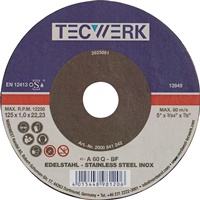 NW-Tecwerk Trennscheibe INOX D115x1mm gerade INOX Bohrung 22,23 mm
