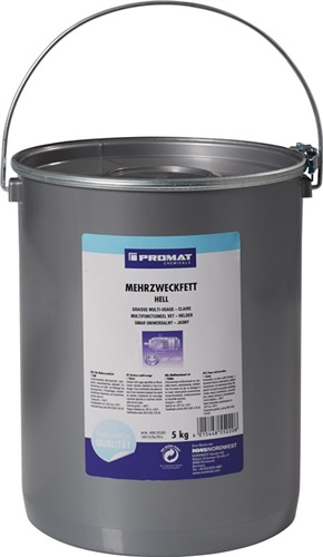 PROMAT-Betriebsbedarf, Mehrzweckfett 5kg hell Eimer