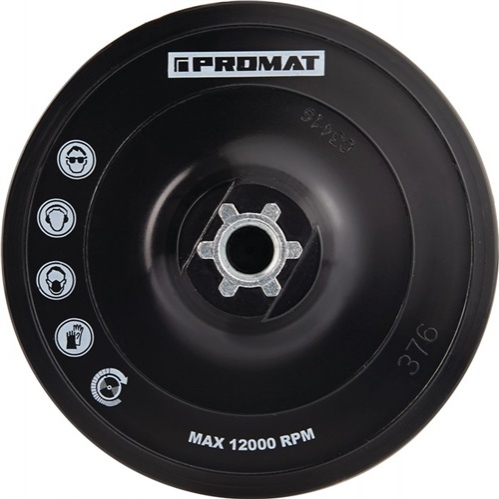 PROMAT-Betriebsbedarf, Stützteller D.115mm M14 kletthaftend