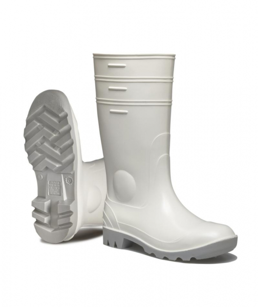 NORA-PVC-Gummi-Stiefel, Mint, weiß