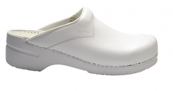 SANITA-Footwear, Arbeits-Berufs-Sicherheits-Clogs, San Flex, offen, O1, weiß