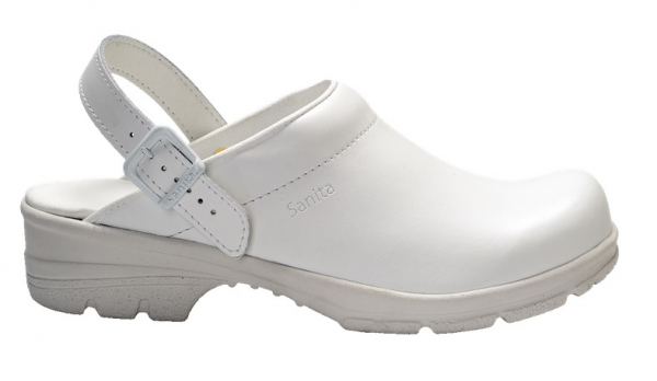 SANITA-Footwear, Arbeits-Berufs-Sicherheits-Clogs, San Duty, offen, OB, weiß