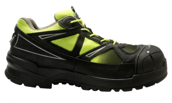 SANITA-Footwear, S3-Arbeits-Berufs-Sicherheits-Schuhe, Schnürstiefel, Andersite, schwarz/gelb