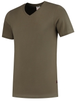 TRICORP-Worker-Shirts, T-Shirts, V-Ausschnitt, Slim Fit, 160 g/m², army