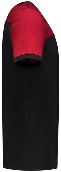 TRICORP-Worker-Shirts, T-Shirt, Basic Fit, Bicolor, Kurzarm, 190 g/m², black-red