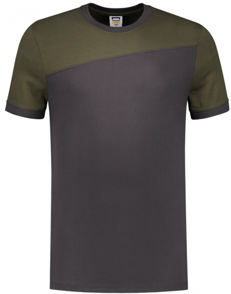 TRICORP-Worker-Shirts, T-Shirt, Basic Fit, Bicolor, Kurzarm, 190 g/m², darkgrey-army