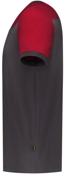 TRICORP-Worker-Shirts, T-Shirt, Basic Fit, Bicolor, Kurzarm, 190 g/m², darkgrey-red