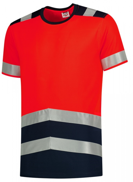 TRICORP-Warnschutz, T-Shirt, 180 g/m², warnrot/dunkelblau