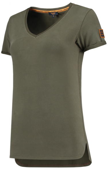 TRICORP-Worker-Shirts, Damen-T-Shirts, Premium, V-Ausschnitt, 180 g/m², army
