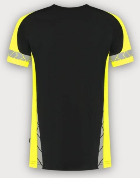 Tricorp T-Shirt Reflective Redefined, Black-Fluor Yellow