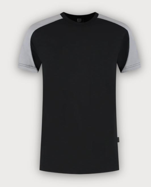 Tricorp T-Shirt Bicolor Redefined, Black-Grey