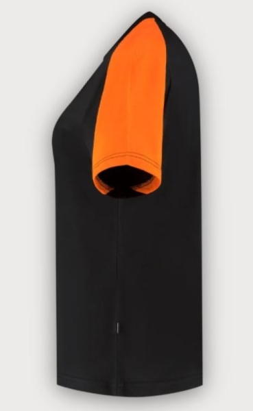 Tricorp T-Shirt Bicolor Redefined Damen, Black-Orange