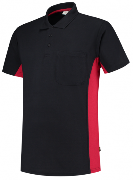 TRICORP-Worker-Shirts, T-Shirt, mit Brusttasche, Bicolor, 180 g/m², navy-red