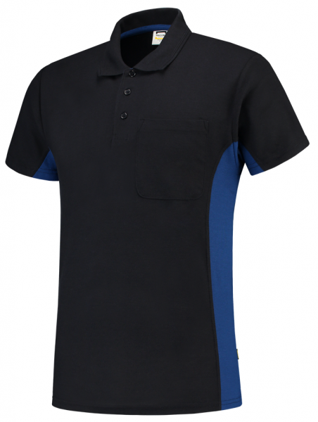 TRICORP-Worker-Shirts, T-Shirt, mit Brusttasche, Bicolor, 180 g/m², navy-royalblue