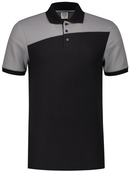 TRICORP-Worker-Shirts, Poloshirt, Bicolor, Basic Fit, Kurzarm, 180 g/m², black-grey