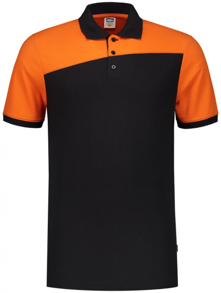 TRICORP-Worker-Shirts, Poloshirt, Bicolor, Basic Fit, Kurzarm, 180 g/m², black-orange