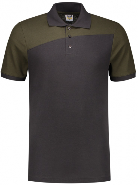 TRICORP-Worker-Shirts, Poloshirt, Bicolor, Basic Fit, Kurzarm, 180 g/m², darkgrey-army