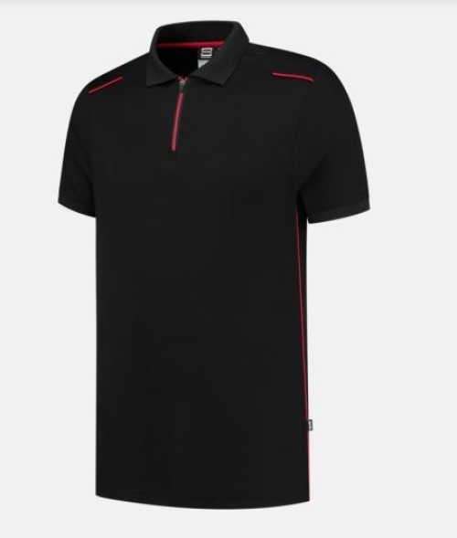 TRICORP-Poloshirt, Accent, black/red