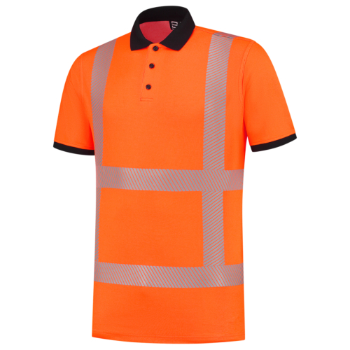 TRICORP-Warnschutz-Poloshirt, Revisible, fluororange