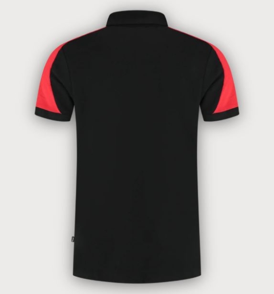 Tricorp Poloshirt Bicolor Redefined, Black-Brightred