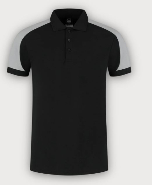 Tricorp Poloshirt Bicolor Redefined, Black-Grey
