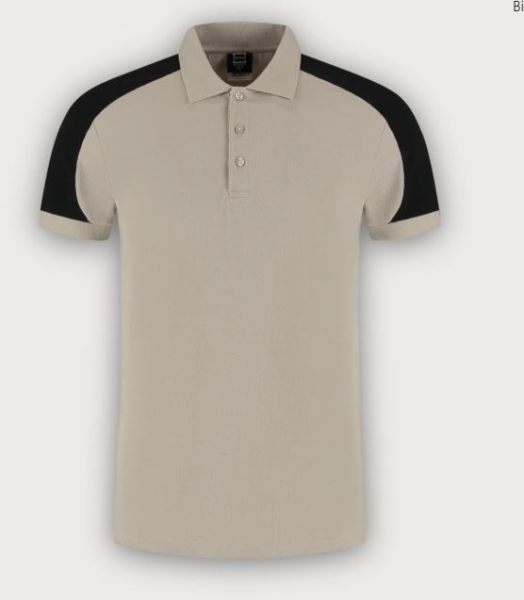 Tricorp Poloshirt Bicolor Redefined, Sand-Black