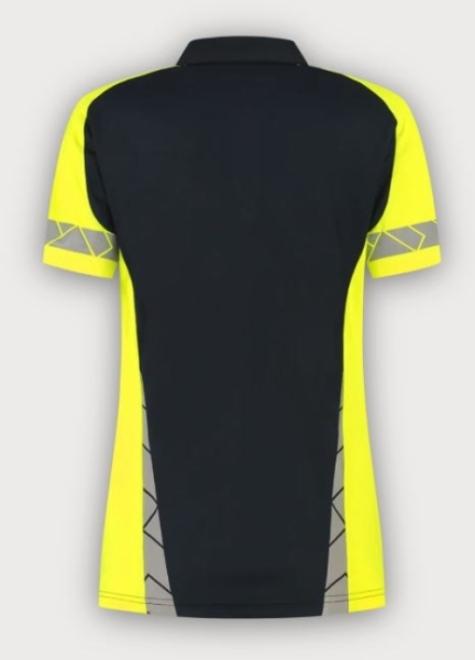Tricorp Warnschutz Poloshirt Reflective Redefined Damen, Ink-Fluor Yellow