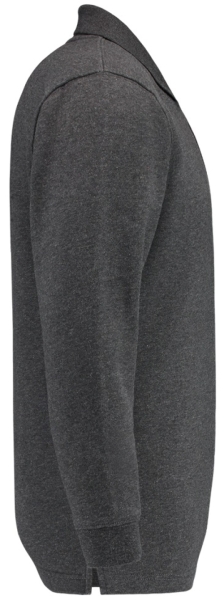 TRICORP-Worker-Shirts, Sweatshirt, Polokragen, Basic Fit, Langarm, 280 g/m², anthrazit meliert