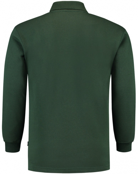 TRICORP-Worker-Shirts, Sweatshirt, Polokragen, Basic Fit, Langarm, 280 g/m², bottlegreen