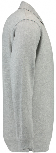TRICORP-Worker-Shirts, Sweatshirt, Polokragen, Basic Fit, Langarm, 280 g/m², grau meliert