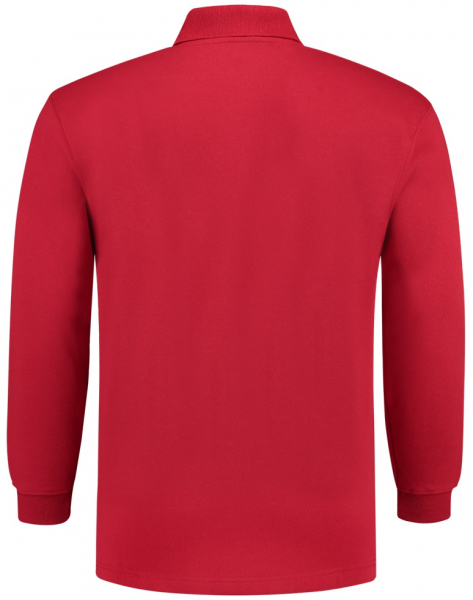 TRICORP-Worker-Shirts, Sweatshirt, Polokragen, Basic Fit, Langarm, 280 g/m², red