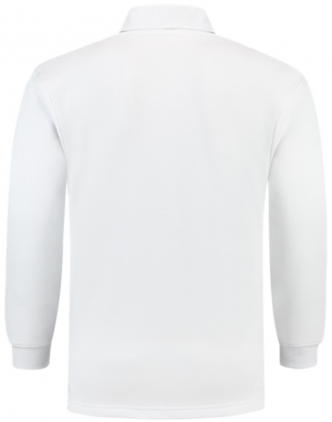 TRICORP-Worker-Shirts, Sweatshirt, Polokragen, Basic Fit, Langarm, 280 g/m², weiß
