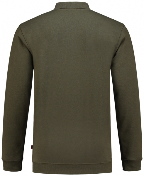 TRICORP-Worker-Shirts, Sweatshirt Polokragen und Bund, Basic Fit, Langarm, 280 g/m², army