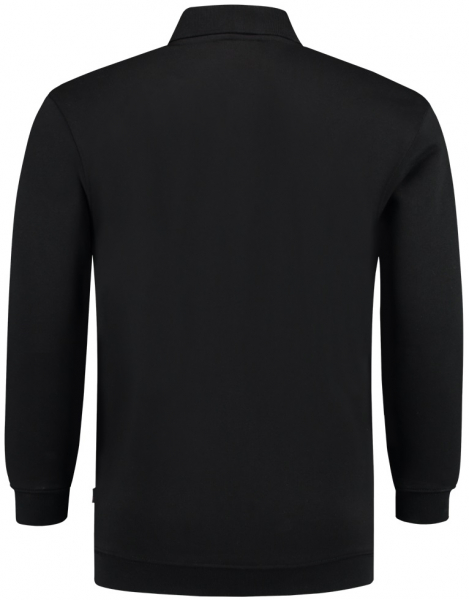 TRICORP-Worker-Shirts, Sweatshirt Polokragen und Bund, Basic Fit, Langarm, 280 g/m², black
