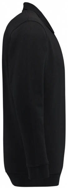 TRICORP-Worker-Shirts, Sweatshirt Polokragen und Bund, Basic Fit, Langarm, 280 g/m², black