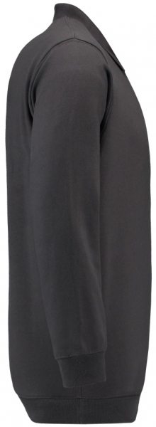 TRICORP-Worker-Shirts, Sweatshirt Polokragen und Bund, Basic Fit, Langarm, 280 g/m², darkgrey