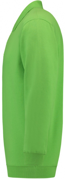 TRICORP-Worker-Shirts, Sweatshirt Polokragen und Bund, Basic Fit, Langarm, 280 g/m², lime