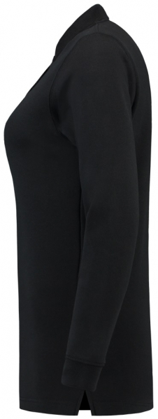 TRICORP-Worker-Shirts, Sweatshirt Polokragen Damen, Basic Fit, Langarm, 280 g/m², black