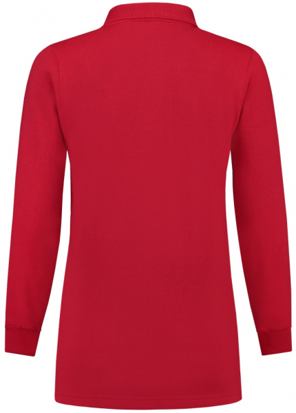 TRICORP-Worker-Shirts, Sweatshirt Polokragen Damen, Basic Fit, Langarm, 280 g/m², red