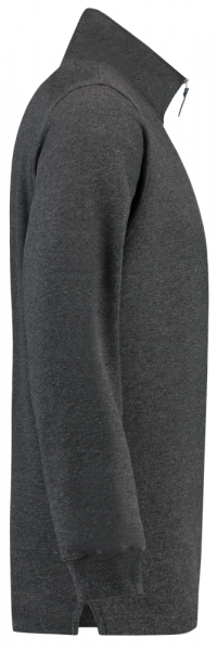 TRICORP-Worker-Shirts, Sweatshirt 1/4-Reissverschluss, Basic Fit, 280 g/m², anthrazit meliert
