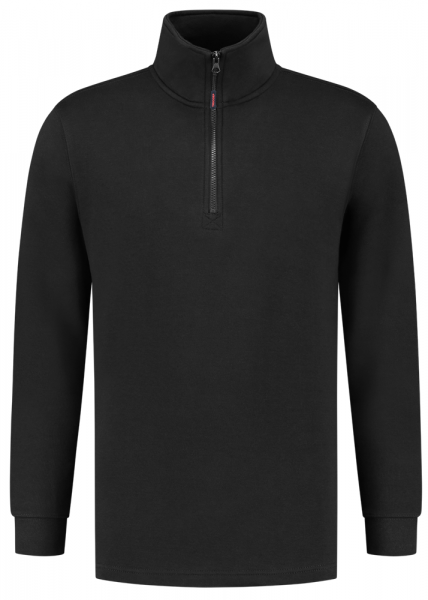 TRICORP-Worker-Shirts, Sweatshirt 1/4-Reissverschluss, Basic Fit, 280 g/m², black